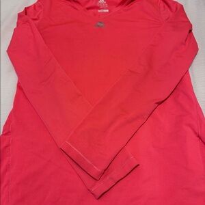 Bright neon pink workout top